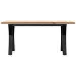 Salongbord Y-Ramme 100X50X45,5 Cm Heltre Furu Og Stål