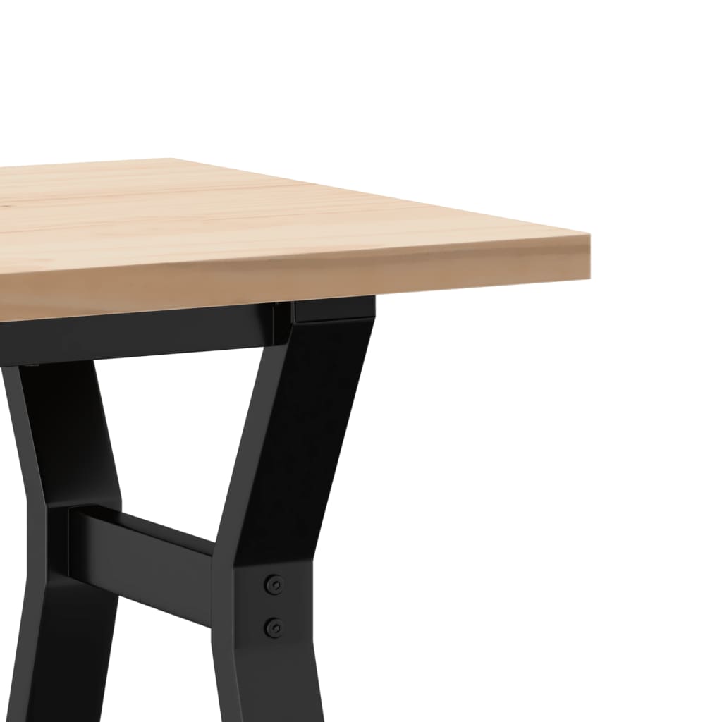 Salongbord Y-Ramme 100X50X45,5 Cm Heltre Furu Og Stål
