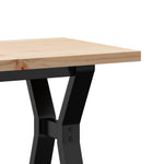 Salongbord Y-Ramme 110X40X45,5 Cm Heltre Furu Og Stål