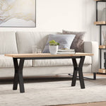 Salongbord Y-Ramme 110X40X45,5 Cm Heltre Furu Og Stål