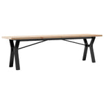Salongbord Y-Ramme 160X40X45,5 Cm Heltre Furu Og Stål