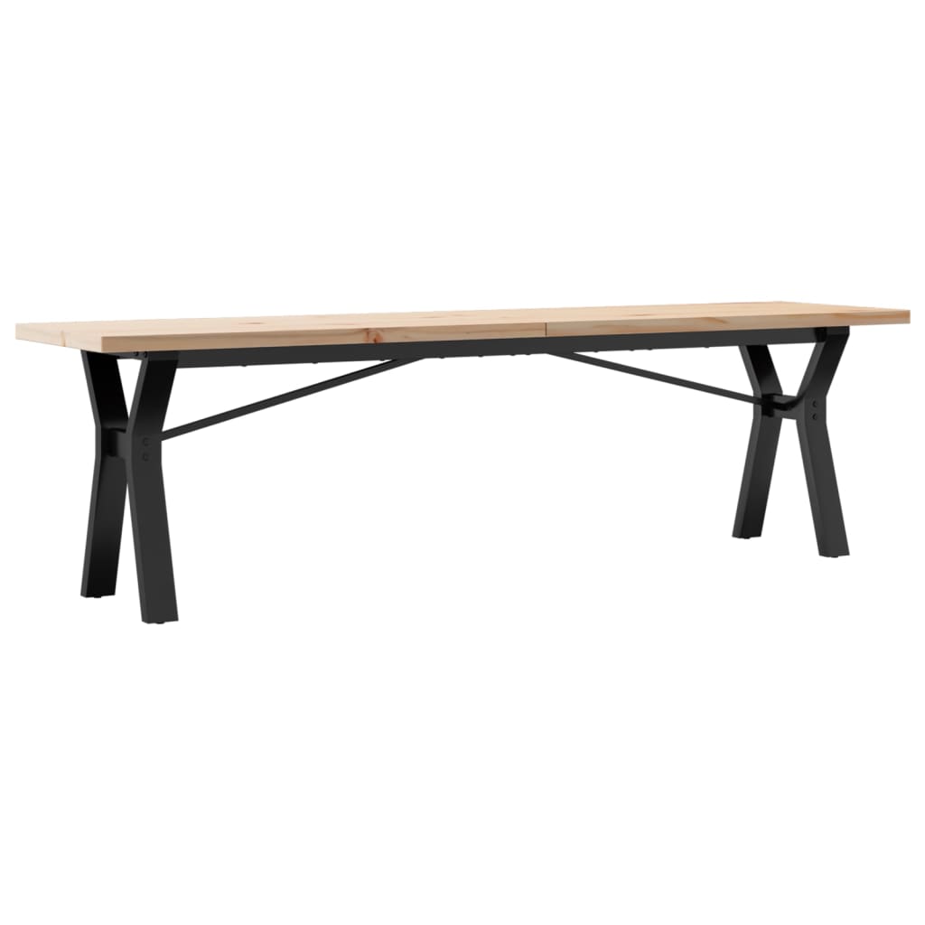Salongbord Y-Ramme 160X40X45,5 Cm Heltre Furu Og Stål