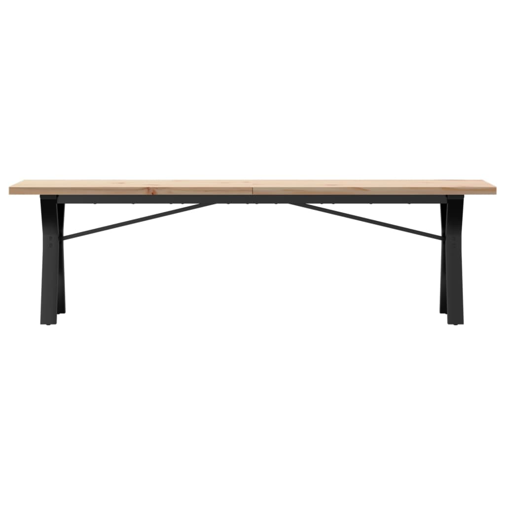 Salongbord Y-Ramme 160X40X45,5 Cm Heltre Furu Og Stål