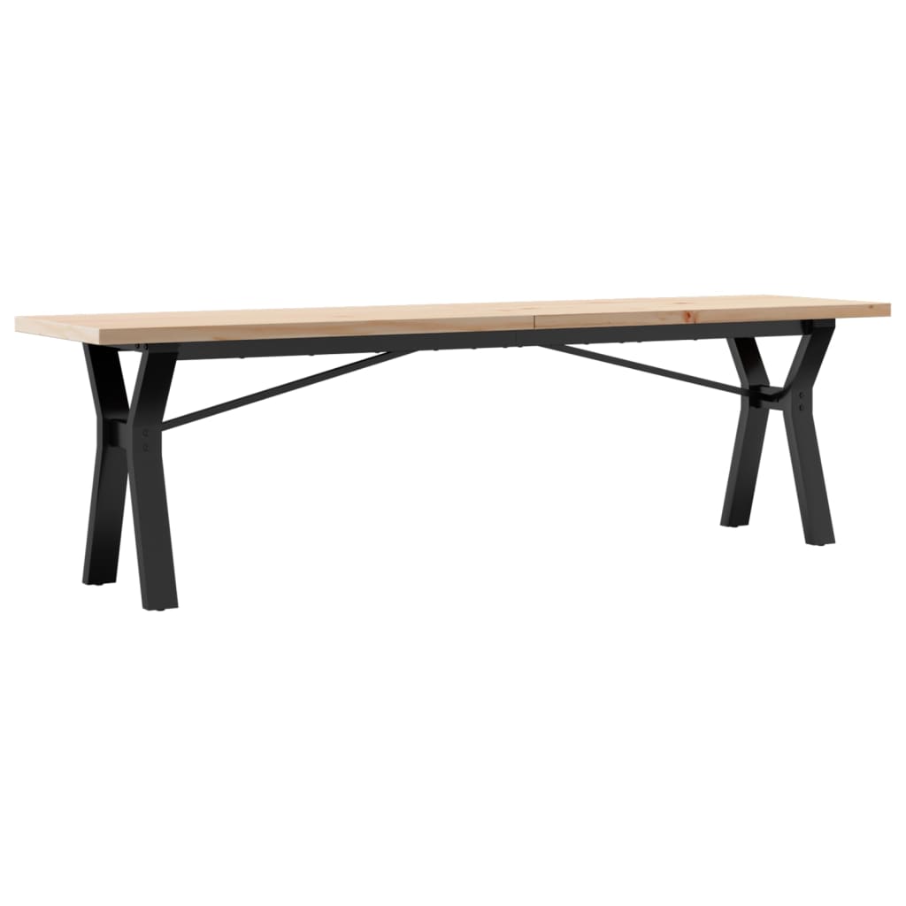 Salongbord Y-Ramme 160X40X45,5 Cm Heltre Furu Og Stål