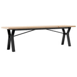 Salongbord Y-Ramme 160X40X45,5 Cm Heltre Furu Og Stål