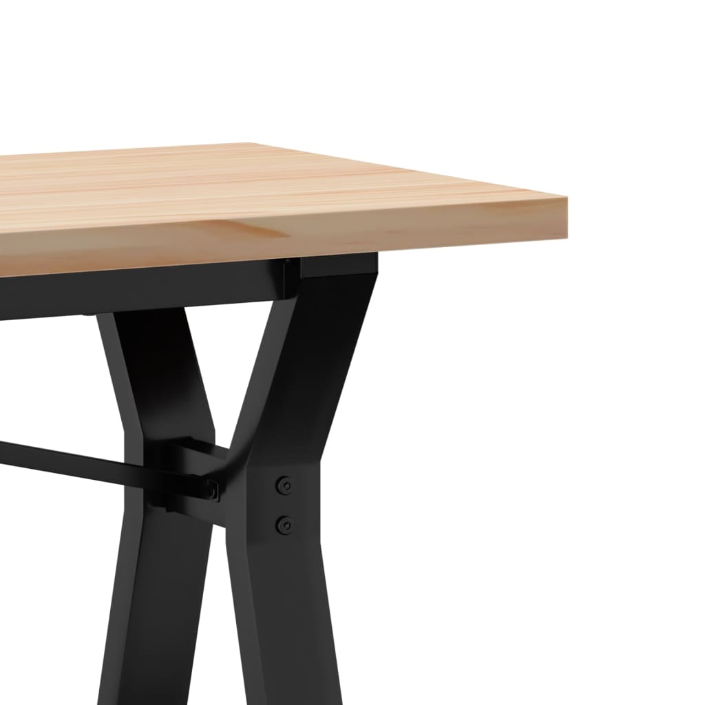 Salongbord Y-Ramme 160X40X45,5 Cm Heltre Furu Og Stål