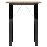 Spisebord Y-Ramme 60X60X75,5 Cm Heltre Furu Og Stål