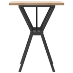 Spisebord Y-Ramme 60X60X75,5 Cm Heltre Furu Og Stål