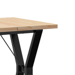 Spisebord Y-Ramme 60X60X75,5 Cm Heltre Furu Og Stål