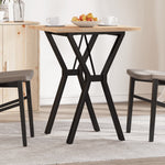 Spisebord Y-Ramme 60X60X75,5 Cm Heltre Furu Og Stål