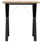 Spisebord Y-Ramme 70X70X75,5 Cm Heltre Furu Og Stål