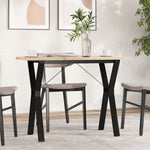 Spisebord Y-Ramme 100X50X75,5 Cm Heltre Furu Og Stål
