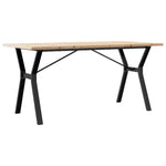 Spisebord Y-Ramme 160X80X75,5 Cm Heltre Furu Og Stål