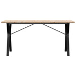 Spisebord Y-Ramme 160X80X75,5 Cm Heltre Furu Og Stål