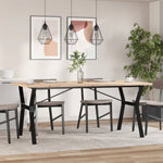 Spisebord Y-Ramme 180X90X75,5 Cm Heltre Furu Og Stål