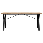 Spisebord Y-Ramme 180X90X75,5 Cm Heltre Furu Og Stål