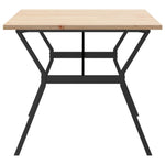 Spisebord Y-Ramme 180X90X75,5 Cm Heltre Furu Og Stål