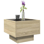 Sidebord Led Sonoma Eik 40X40X30 Cm Konstruert Tre