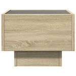 Sidebord Led Sonoma Eik 40X40X30 Cm Konstruert Tre