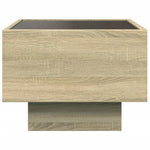 Sidebord Led Sonoma Eik 40X40X30 Cm Konstruert Tre