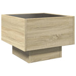 Sidebord Led Sonoma Eik 40X40X30 Cm Konstruert Tre