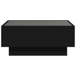 Salongbord Med Led Svart 70X50X30 Cm Konstruert Tre