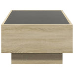 Salongbord Med Led Sonoma Eik 90X50X30 Cm Konstruert Tre