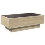 Salongbord Med Led Sonoma Eik 90X50X30 Cm Konstruert Tre