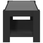 Salongbord Med Led Svart 93X53X45 Cm Konstruert Tre
