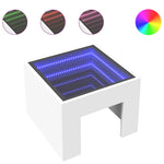 Salongbord Med Infinity Led Hvit 40X40X30 Cm