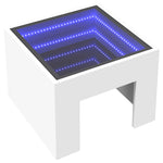 Salongbord Med Infinity Led Hvit 40X40X30 Cm