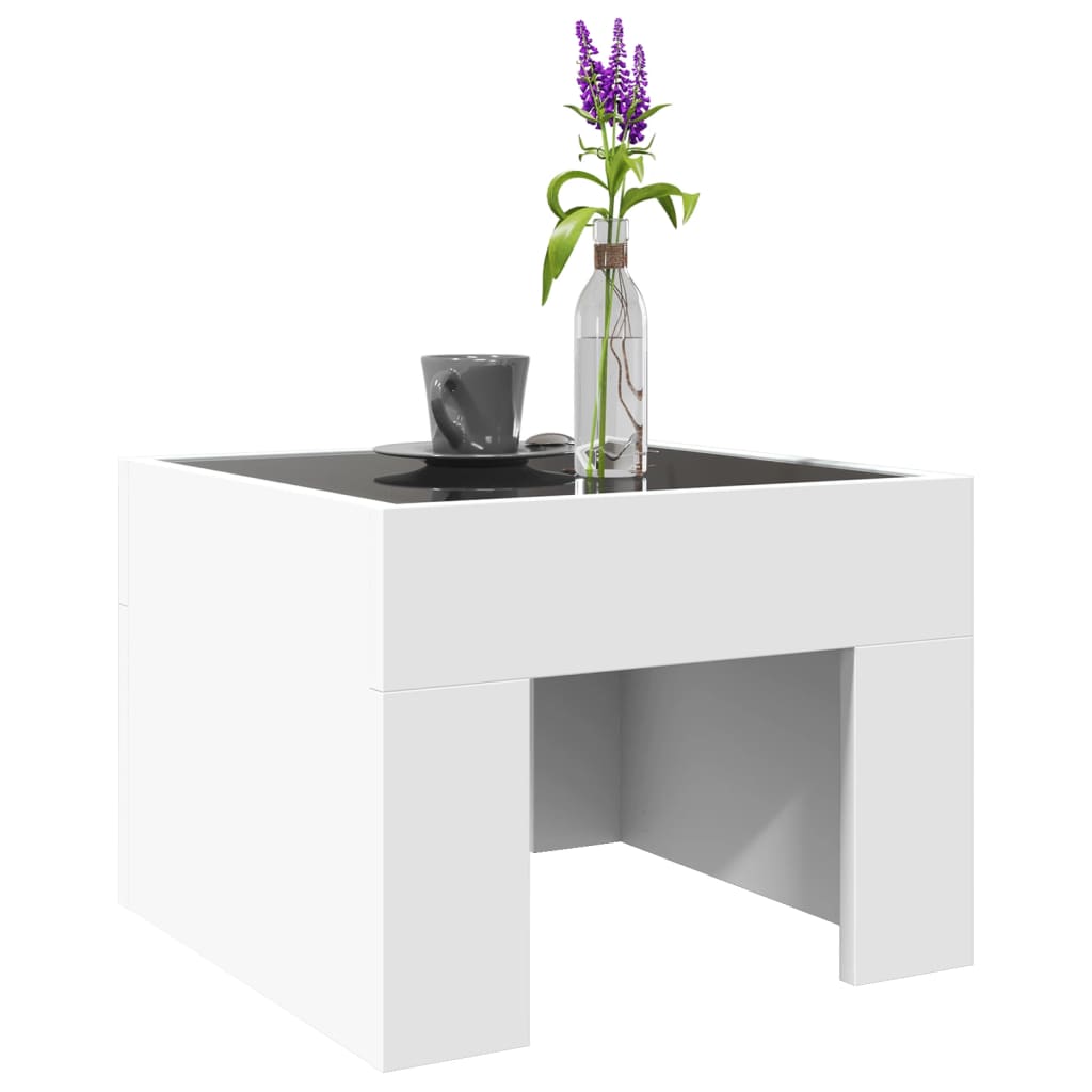 Salongbord Med Infinity Led Hvit 40X40X30 Cm