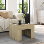 Salongbord Med Infinity Led Sonoma Eik 40X40X30 Cm