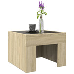 Salongbord Med Infinity Led Sonoma Eik 40X40X30 Cm