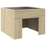 Salongbord Med Infinity Led Sonoma Eik 40X40X30 Cm