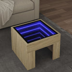 Salongbord Med Infinity Led Sonoma Eik 40X40X30 Cm