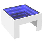 Salongbord Med Infinity Led Hvit 50X50X30 Cm
