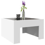 Salongbord Med Infinity Led Hvit 50X50X30 Cm