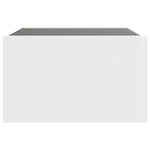 Salongbord Med Infinity Led Hvit 50X50X30 Cm