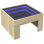Salongbord Med Infinity Led Sonoma Eik 50X50X30 Cm