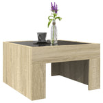 Salongbord Med Infinity Led Sonoma Eik 50X50X30 Cm