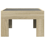 Salongbord Med Infinity Led Sonoma Eik 50X50X30 Cm