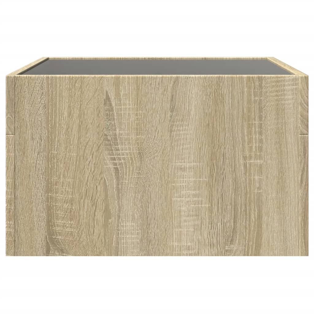 Salongbord Med Infinity Led Sonoma Eik 50X50X30 Cm