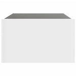 Salongbord Med Infinity Led Hvit 70X50X30 Cm