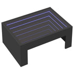 Salongbord Med Infinity Led Svart 70X50X30 Cm