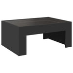 Salongbord Med Infinity Led Svart 70X50X30 Cm