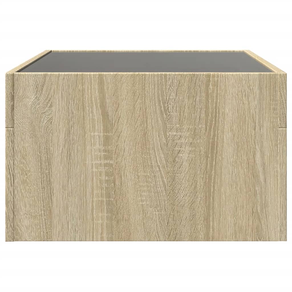 Salongbord Med Infinity Led Sonoma Eik 70X50X30 Cm