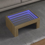 Salongbord Med Infinity Led Sonoma Eik 70X50X30 Cm