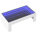 Salongbord Med Infinity Led Hvit 90X50X30 Cm