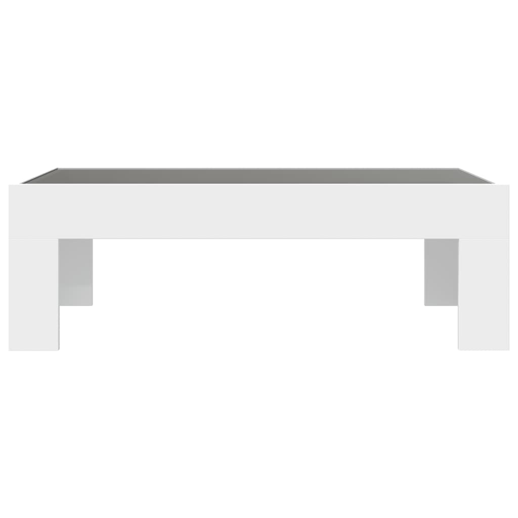 Salongbord Med Infinity Led Hvit 90X50X30 Cm